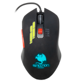 Mouse Gaming  Necnon Ngm-Hydra Rgb 6 Botones, 3200 Dpi, Usb 2.0, Negro, Ncgmhy01rg